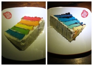 Rainbow dan blueberry cake sugarush